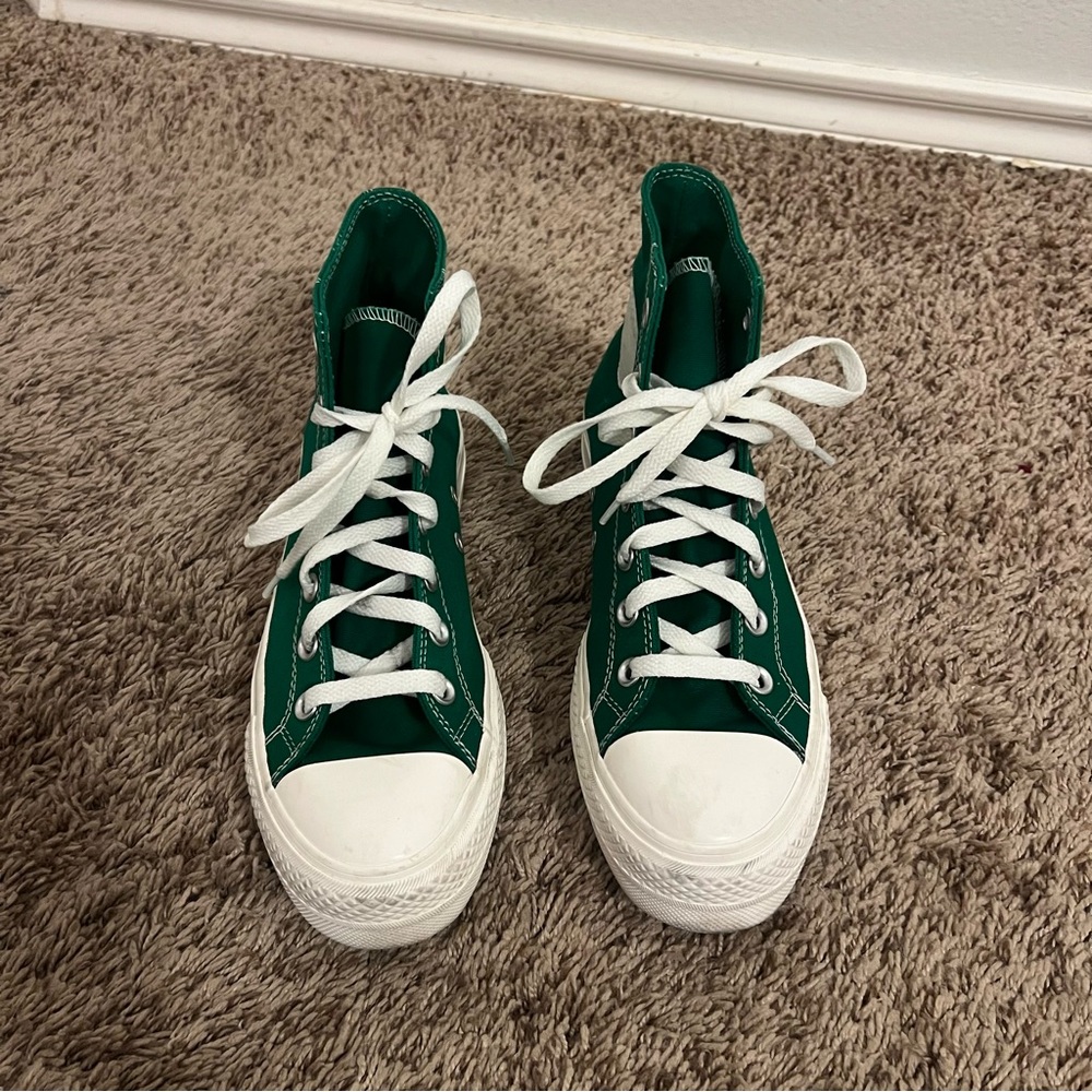 Converse Green High-Top Platform - Picture 2 of 10